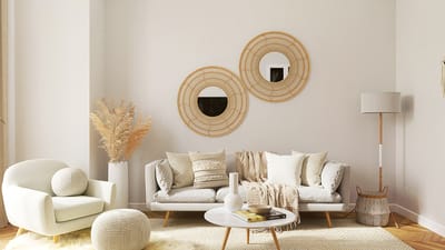 Bright, clean modern living room with neutral decor and natural light. Photo by Spacejoy on Unsplash