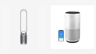 Dyson TP07 and Levoit Core 400S air purifiers side by side