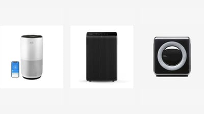 Levoit Core 400S, Winix 5500-2, and Coway AP-1512HH air purifiers side by side