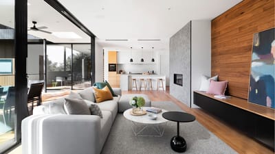 New living room furniture in a bright modern home